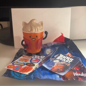 Wendys Frosty Frights Toy BRRR Beast Orange